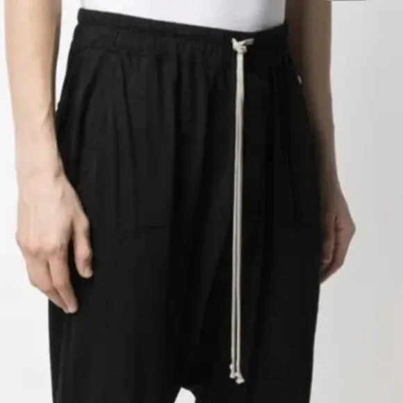 Rick Owens DRKSHDW BLACK drawstring lounge pants - Picture 2 of 15
